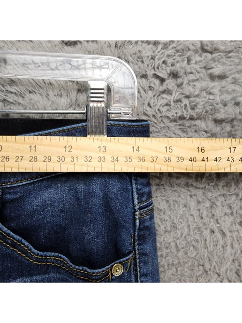 Democracy Jeans Womens 6 Blue Stretch Denim Skinny - Picture 5 of 14